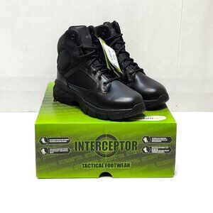 Interceptor Litefast Tactical Boots Women's 7.5 Zippered 6" Shaft Soft Toe NIB
